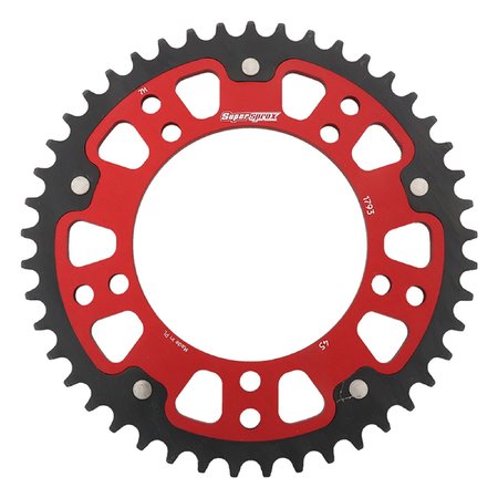 SUPERSPROX New  - Red Stealth sprocket For 45T, Chain Size 520,  RST-1793-45-RED